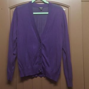 Torrid Purple Long Sleeve Cardigan size 1
